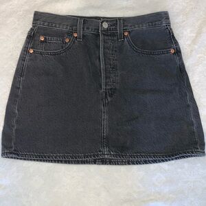 Levi’s rib cage jean skirt